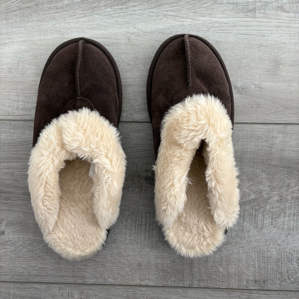 Cozy Brown and Cream Slippers